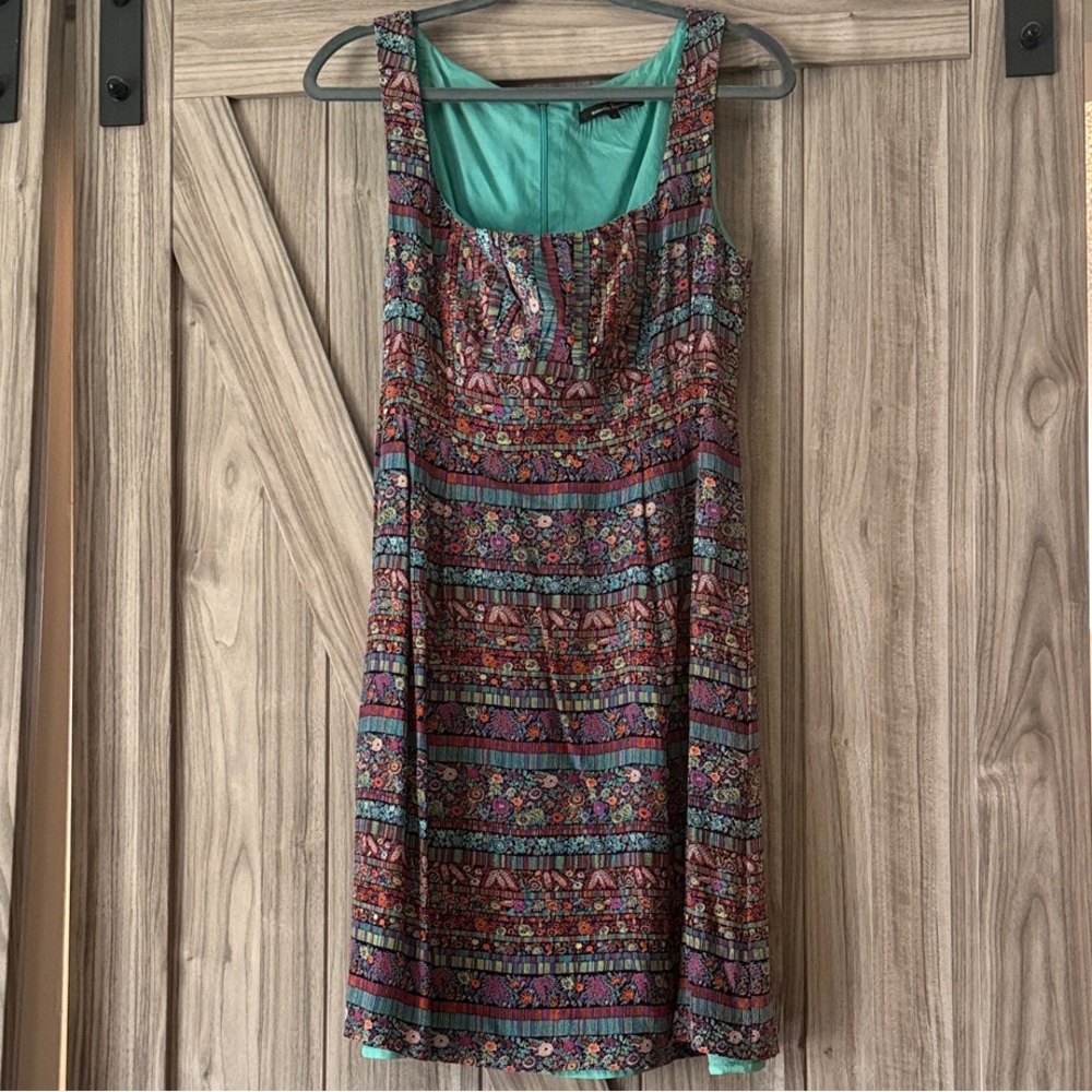 Nanette Lepore Colorful Patterned Mini Dress, vintage